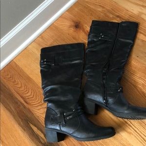 Black Knee High Boots